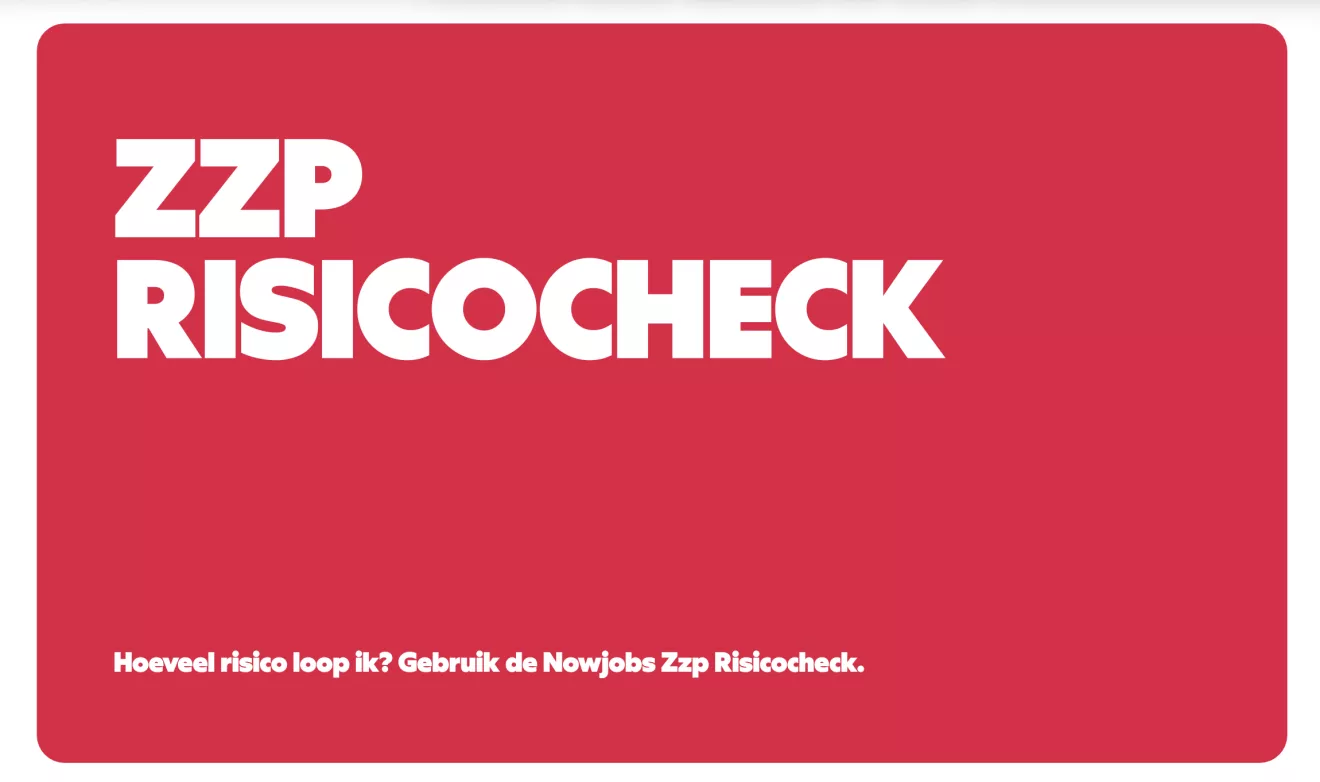 Zzp Risicocheck Nowjobs